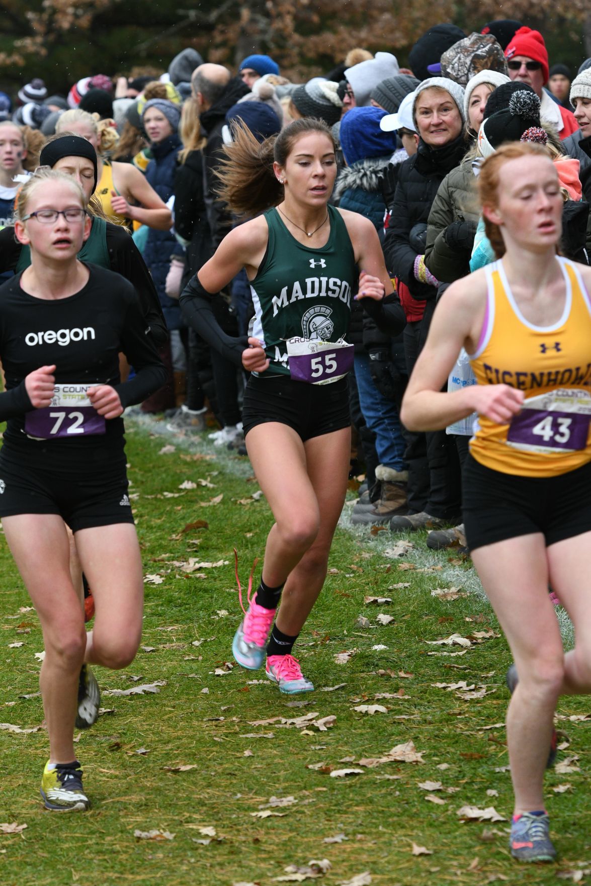 WIAA state cross country photo: Natalie Rhodes, Madison Memorial